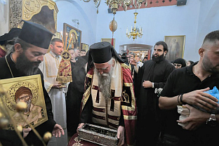 Црна Гора - СПЦ - дочекана Десница Светог Спиридона