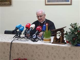 Република Српска - Бањалука -  бискуп Фрањо Комарица - пријем