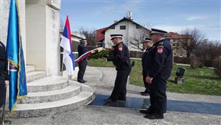 Соколац - полагање вијенаца - делегација МУП-а Источно Сарајево