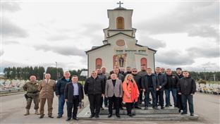 Соколац -  гробље "Нови Зејтинлик" - војна,политичка и парламентарна делегација Србије 