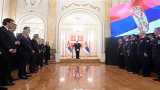 Београд - Дана Војске Србије - пријем - Вучевић,Мојсиловић 
