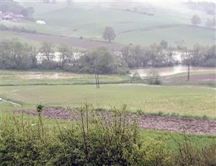 Крупа на Уни - излио се поток Сланац
