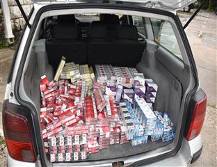 Подгорица - Управа полиције - заплијењене цигарете