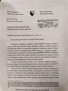 БиХ - Сарајево -захтјев о додјели одликовања 
