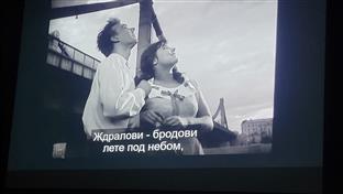 Пале - приказан Руски филм "Ждралови лете"