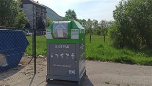 Дрвар -  контејнер за збрињавање електричног и електронског отпада