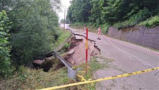 Република Српска - Рибник -  клизишта - регионални пут Превија - Заблеће