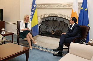 БиХ - Предсједништво - Цвијановићева са кипарским предсједником