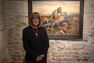 Србија - Београд - изложена чувена слика "Косовка девојка" 