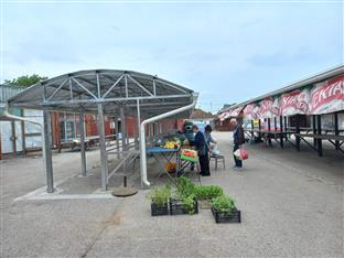 Република Српска - Шамац - нова настрешица на зеленој пијаци