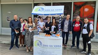 Република Српска - Добој - улична кампања -  борба против меланома