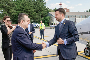 Србија - Београд - Милатовић, Дачић - дочек