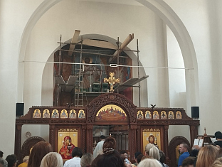 Република Српска - Билећа - Саборни храм - иконописање зидова