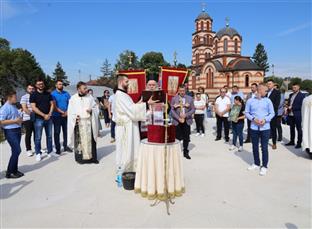 Република Српска -Бијељина -  владика Фотије - Храм у Балатуну