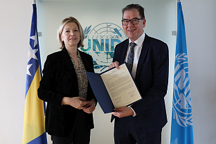 БиХ - Сарајево -  Савић предала акредитивна писма Милеру