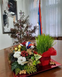 БиХ - Сарајево - бадњак у кабинету  министра Сташе Кошарца