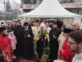 Република Српска - Бањалука - храм Христа Спаситеља - патријарх Порфирије