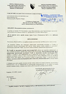 БиХ - Представнички дом - посланичко питање - Вулић