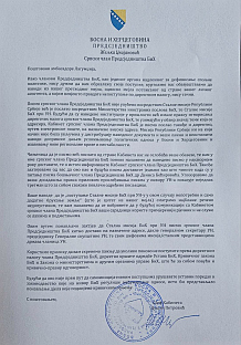 БиХ - Предсједништво - Кабинет српског члана