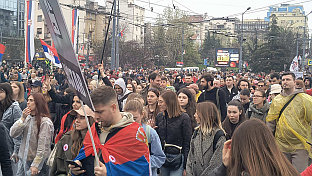 Србија - Београд - студенти у блокади