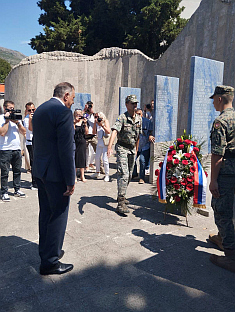 Република Српска - Требиње - Видовдан - полагање вијенаца 