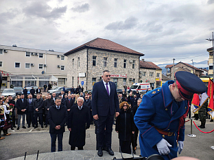 Република Српска - Вишеград - Сретење - полагање вијенаца 