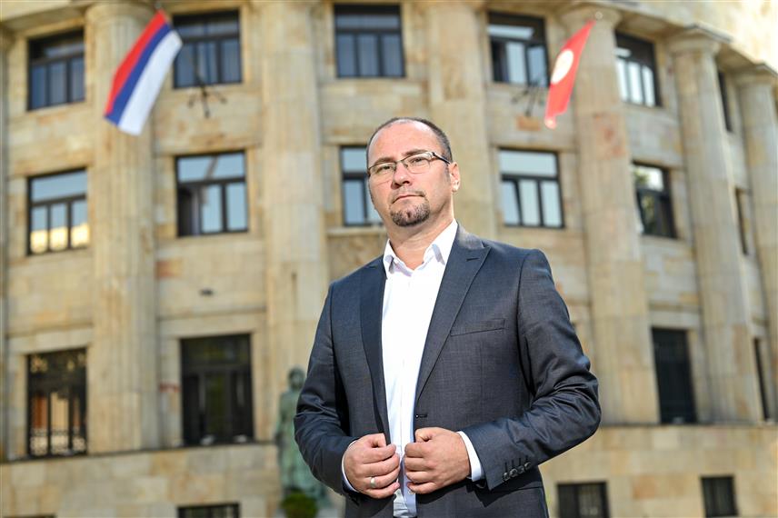 БАЊАЛУКА, 10. ОКТОБРА /СРНА/ - Генерални секретар и предсједник бањалучког Градског одбора ДЕМОС-а Боран Босанчић.