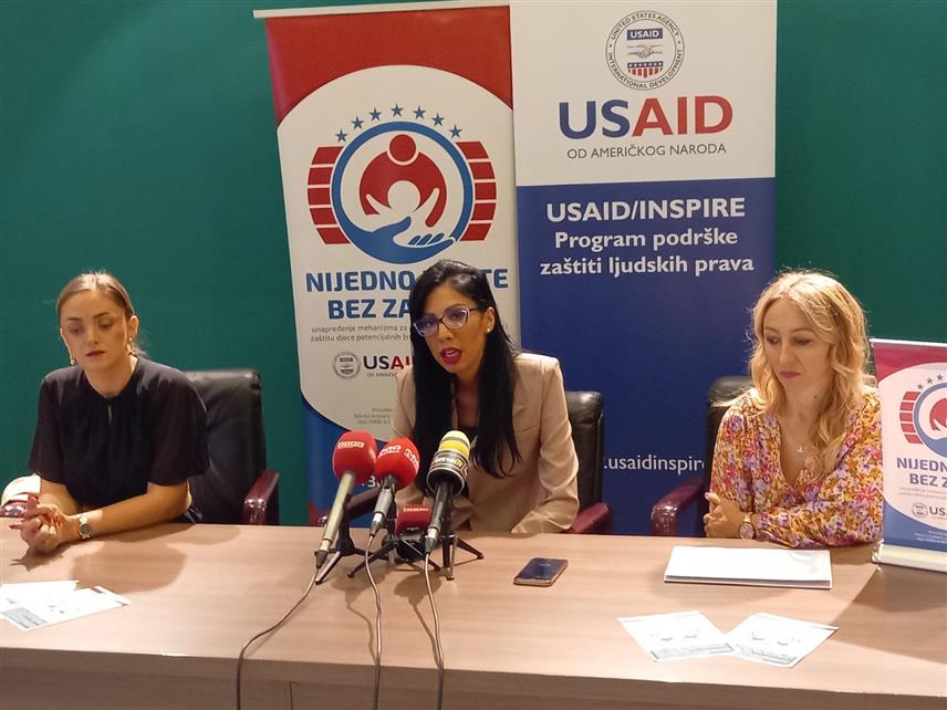 БИЈЕЉИНА, 18. ОКТОБРА /СРНА/ -Конференција за новинаре поводом Европског дана борбе против трговине људима.