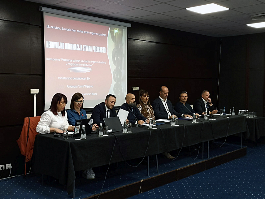 САРАЈЕВО, 18. ОКТОБРА /СРНА/ - Kонференцијa поводом Европског дана борбе против трговине људима.