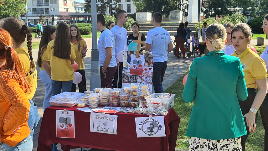 ДОБОЈ, 6. OKTOБРА /СРНА/ - У Добоју је организован хуманитарни базар, а сва прикупљена средства биће уплаћена за лијечење дјевојчице Саре Лазић која болује од прогресивне енцефалопатије са митрофијом и оптичком атрофијом.