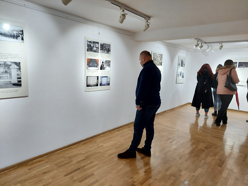 ВИШЕГРАД, 23. НОВЕМБРА /СРНА/ - У Галерији "Петар Лубарда" у Андрићевом институту у Андрићграду данас је отворена документарна изложба "Гаврило Принцип и `Млада Босна`" чији је аутор историчар Милош Војиновић.