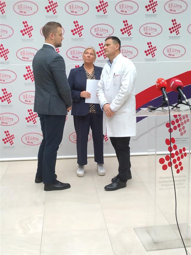 БАЊАЛУКА, 28. НОВЕМБРА /СРНА/ - Састанак руководства УКЦ-а и савјетника Владе Аустрије за медицинска питања Андрее Кдолски.