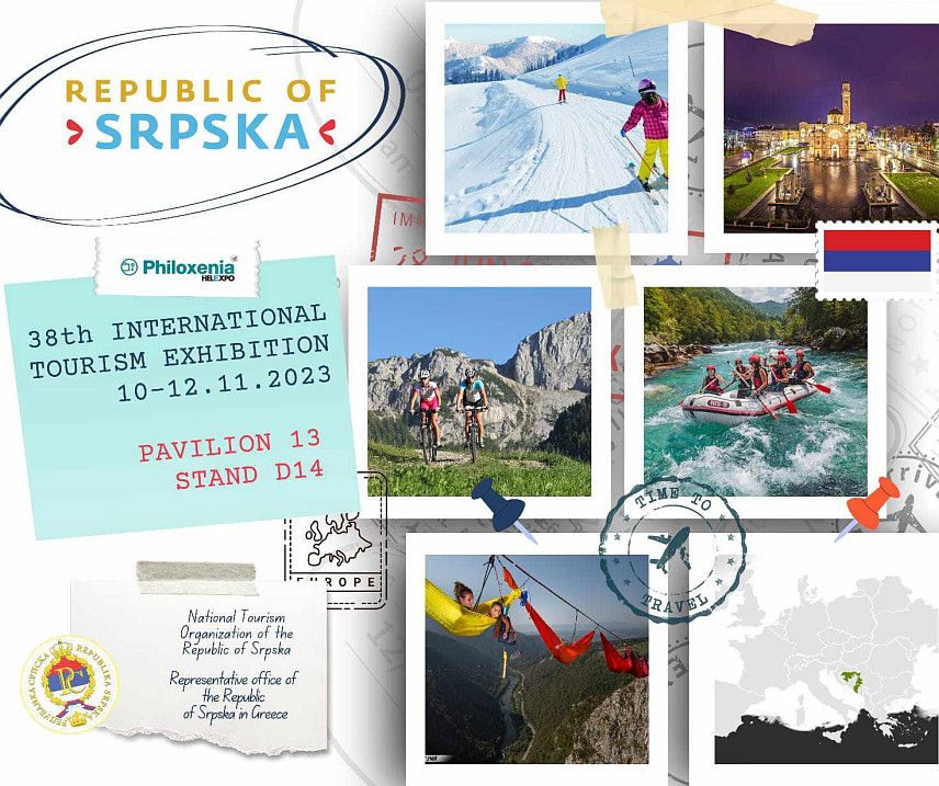 БAЊАЛУКА, 9. ОКТОБРА /СРНА/ - Туристичка организација Републике Српске учествује на 38. Интернационалном сајму туризма Philoxenia који ће се одржати од сутра до 12. новембра у Солуну.