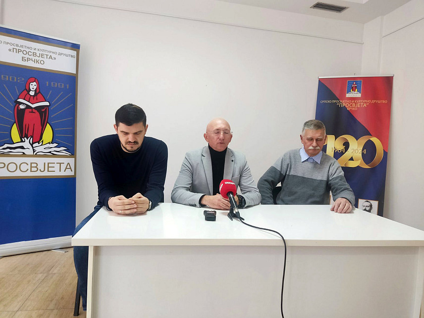 БРЧКО, 14. ДЕЦЕМБРА /СРНА/ - Српско просвјетно и културно друштвo /СПКД/ "Просвјета" - прес конференција.