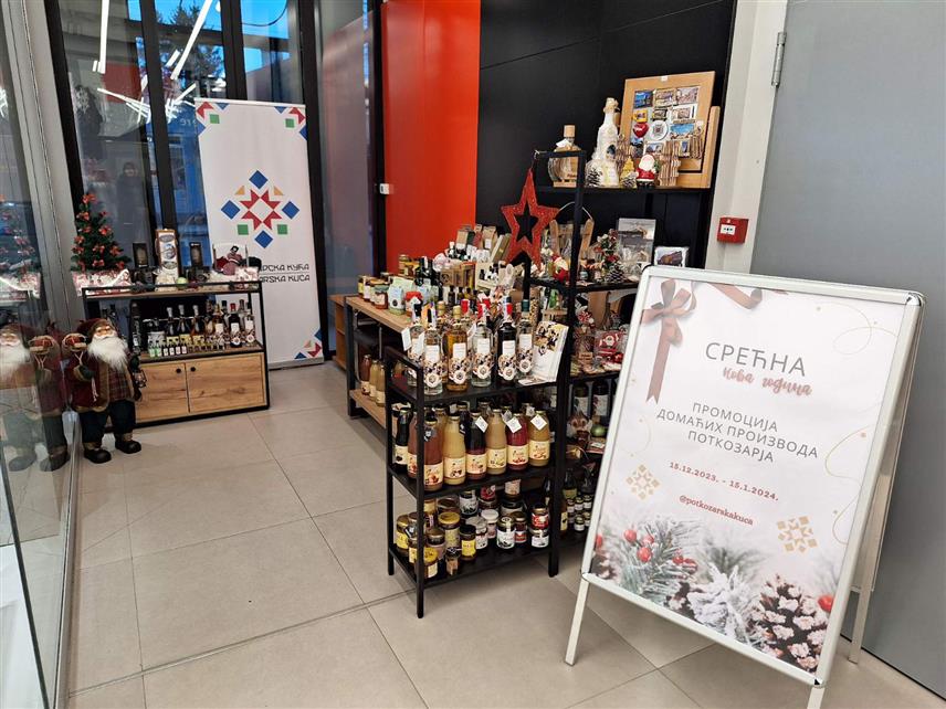 ПРИЈЕДОР, 18. ДЕЦЕМБРА /СРНА/ - Оснивање и отварање "Поткозарске куће" у Приједору с циљем промоције и продаје аутохтоних производа ове регије најзначајнији је успјех у овогодишњем пословању градске Туристичке организације.