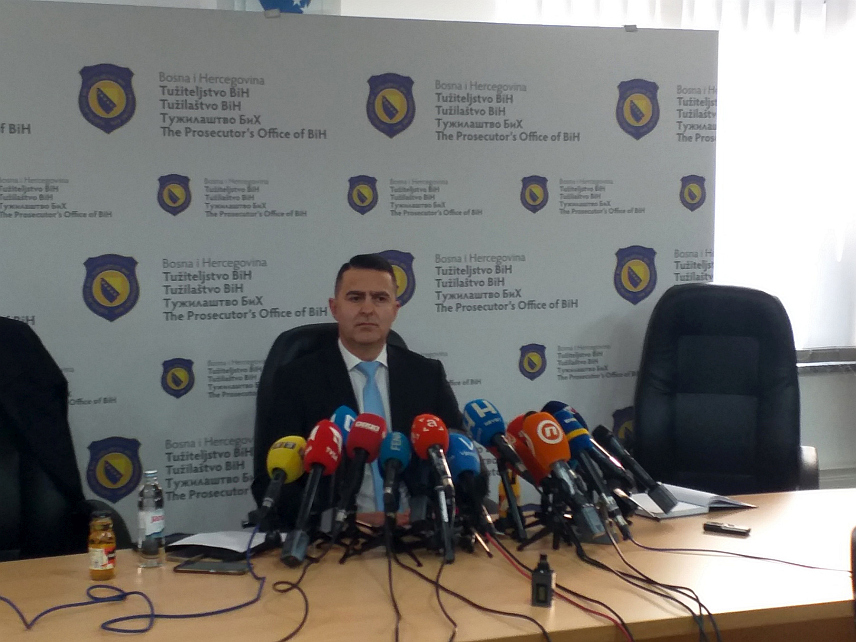 САРАЈЕВО, 19. ДЕЦЕМБРА /СРНА/ - Главни тужилац Тужилаштва БиХ Миланко Кајганић на конференцији за новинаре.