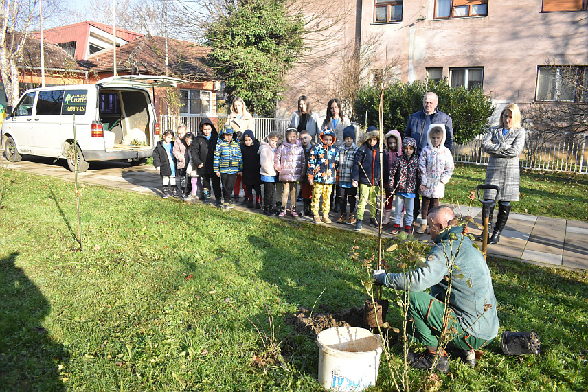 ПРИЈЕДОР, 27. ДЕЦЕМБРА /СРНА/ - У Дјечијем вртићу "Радост" Приједор данас је одржана радионица и посађене саднице украсног дрвећа са циљем развијања свијести код најмлађе популације о значају заштите животне средине.