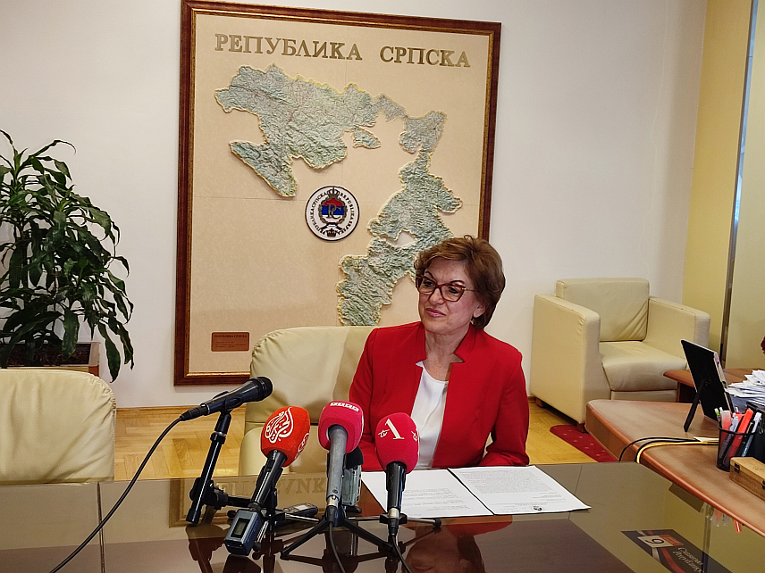 БАЊАЛУКА, 11. СЕПТЕМБРА /СРНА/ - Министар финансија Републике Српске Зора Видовић.