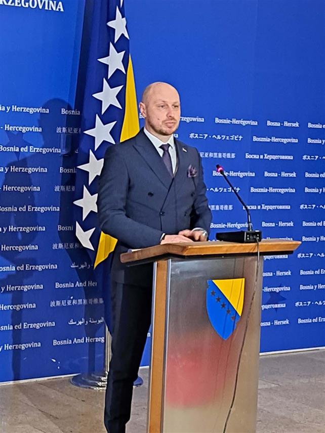 САРАЈЕВО, 20. СЕПТЕМБРА /СРНА/ - Посланик Српског клуба у Представничком дому Парламентарне скупштине БиХ Милан Петковић.