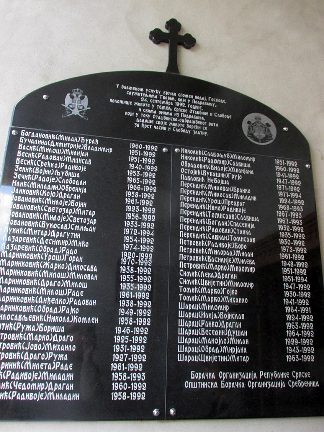 СРЕБРЕНИЦА, 23. СЕПТЕМБРА /СРНА/ - У Цркви Свете Огњене Марије у Подравању код Сребренице сутра ће бити служен парастос за 60 српских војника и цивила из овог села.