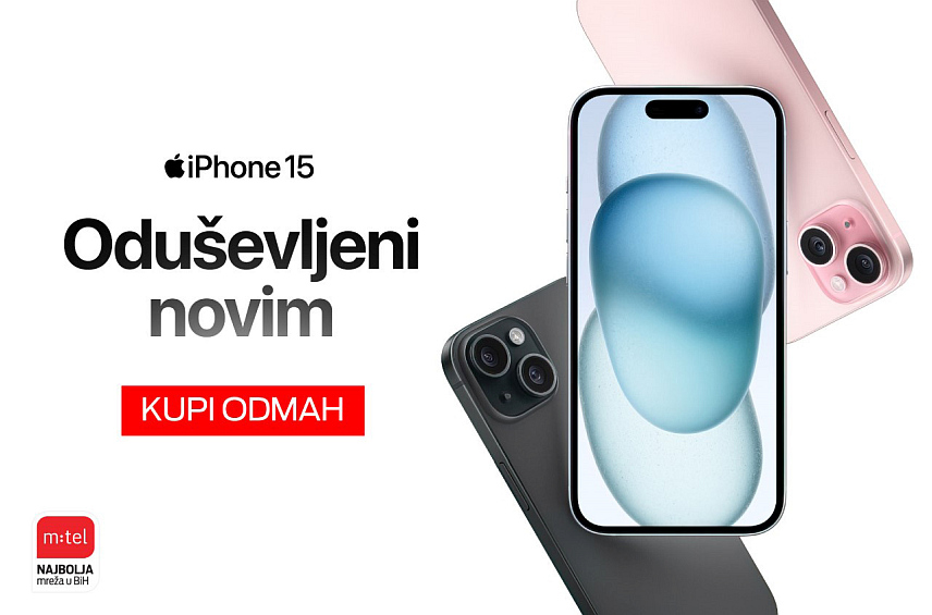 БАЊАЛУКА, 29. СЕПТЕМБРА /СРНА/ - Компанија "М:тел" има у понуди најновије моделе мобилних телефона "ајфон 15".
