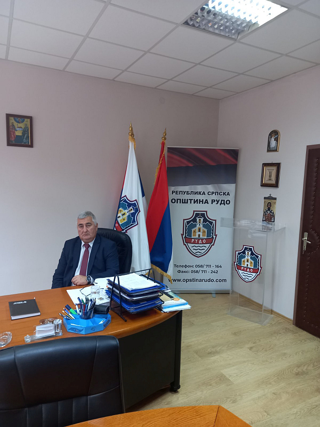 РУДО, 14. ЈАНУАРА /СРНА/ - Начелник општине Рудо Драгољуб Богдановић.
