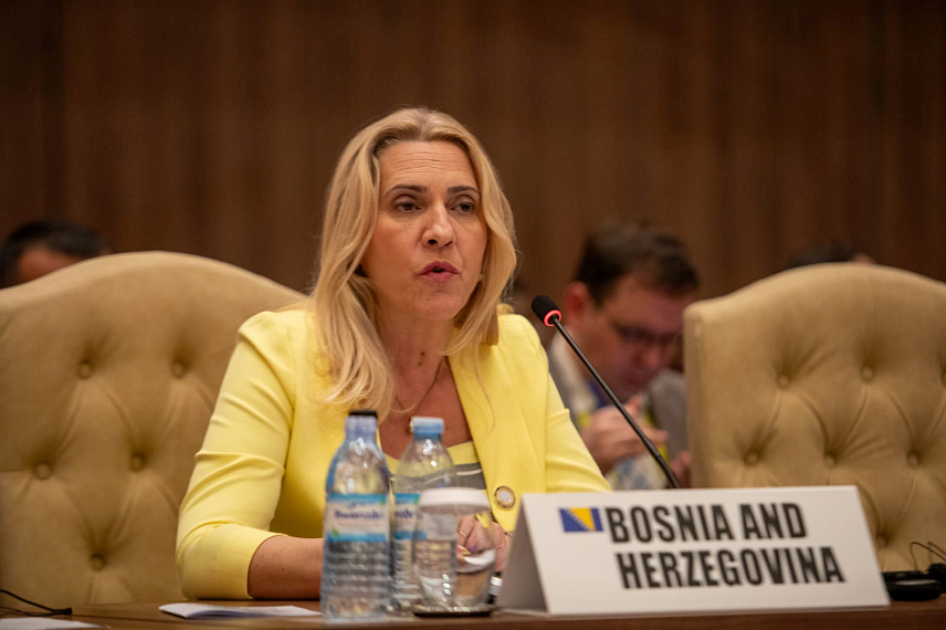 КАМПАЛА, 19. ЈАНУАРА /СРНА/ - Српски члан Предсједништва БиХ Жељка Цвијановић истакла је да без мирољубиве коегзистенције између држава и народа, узајамног поштовања суверенитета и суштинске деколонизације свијета нема ни стабилног међународног поретка.