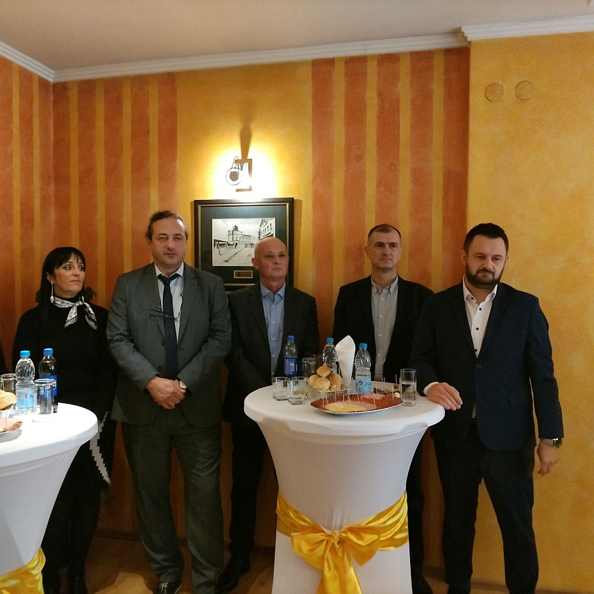 БАЊАЛУКА, 23. ЈАНУАРА /СРНА/ - Директор "Пошта Српске" Миладин Радовић на пријему за новинаре.