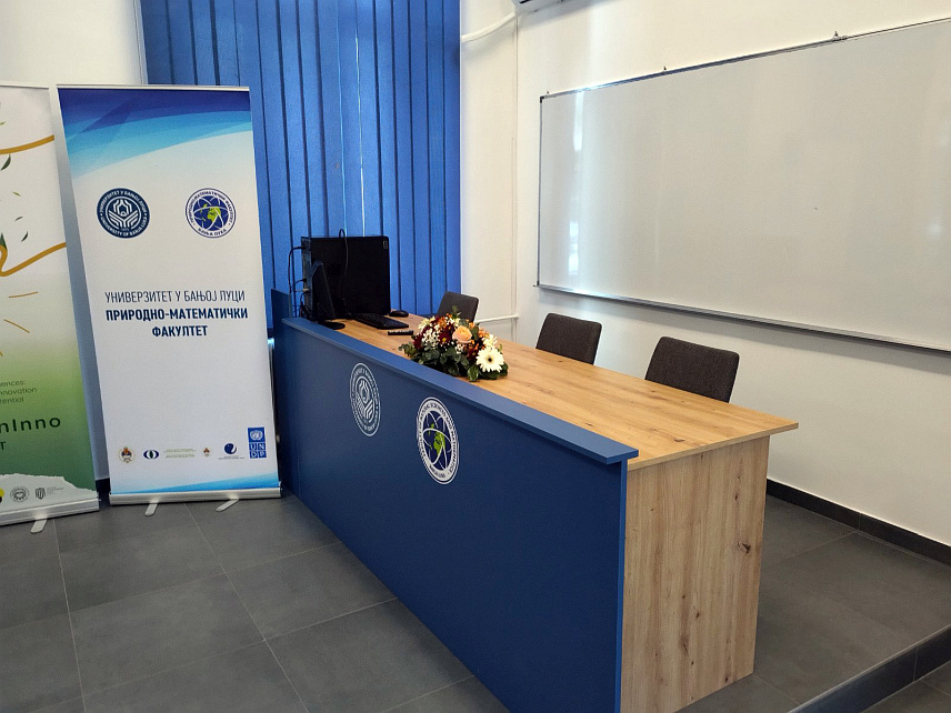 БАЊАЛУКА, 30. ЈАНУАРА /СРНА/ - На Природно-математичком факултету /ПМФ/ Универзитета у Бањалуци данас је отворена реконструисана учионица за наставу и пројектне едукације, у оквиру пројекта "Дип грин ино" /DeepGreenInno/, чији је буџет 750.000 евра.