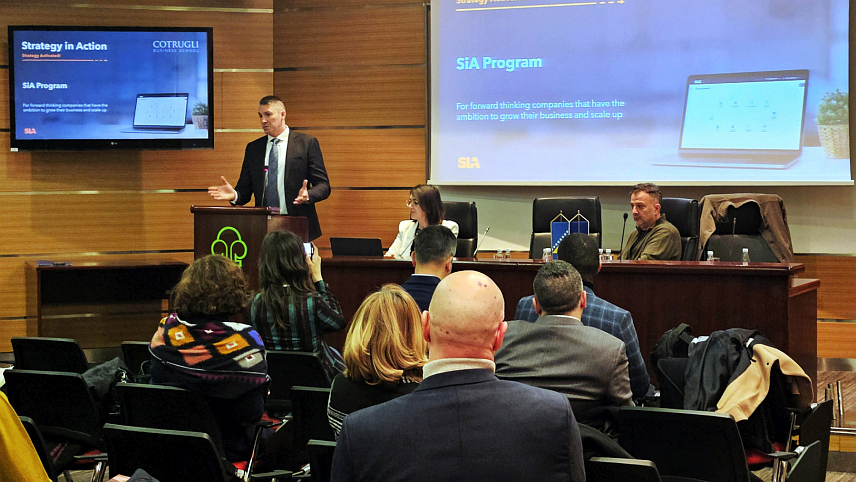 САРАЈЕВО, 31. ЈАНУАРА /СРНА/ - За представнике пословне заједнице у БиХ данас је Спољнотрговинска комора БиХ у Сарајеву организовала предавање с циљем упознавања о значају стратегије у пословању.