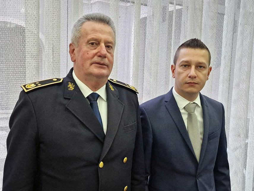 САРАЈЕВО, 31. ЈАНУАРА /СРНА/ - Замјеник министра одбане у Савјету министара Александар Гогановић и начелник Заједничког штаба Оружаних снага БиХ генерал-мајор Гојко Кнежевић.