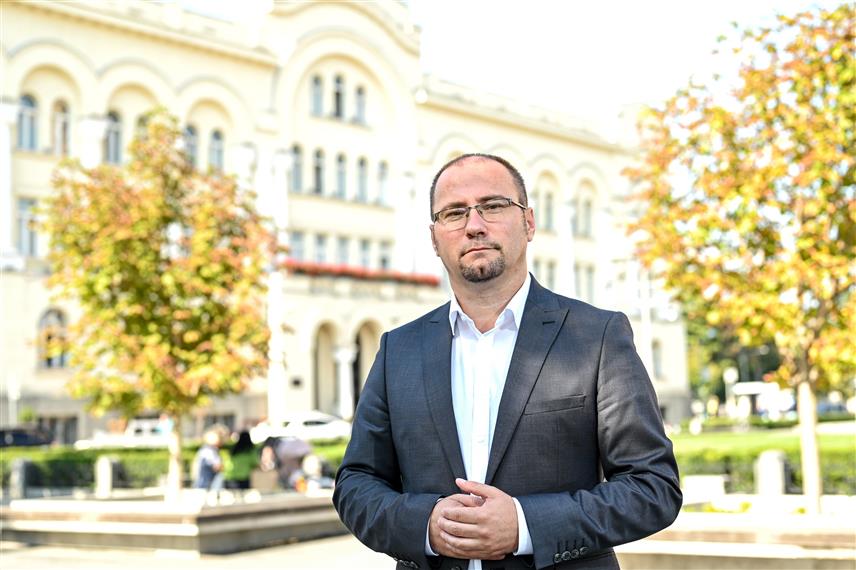 БАЊАЛУКА, 3. ЈАНУАРА /СРНА/ - Предсједник градског одбора ДЕМОС-а Бањалука Боран Босанчић .