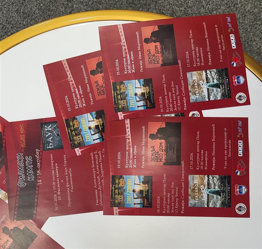 ПАЛЕ, 11. ОКТОБРА /СРНА/ - На "Филмском кампусу", који ће наредне седмице бити одржан на Палама, биће представљена по два савремена играна и документарна филма, а студенти из Србије, Црне Горе и Републике Српске имаће прилику да уче од десет предавача из региона.	