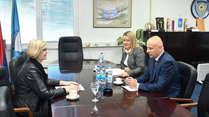 БАЊАЛУКА, 1. ОКТОБРА /СРНА/ - Састанак директора Полиције Републике Српске Синише Кострешевића и главног тужиоца Српске Жељке Радовић у Бањалуци.